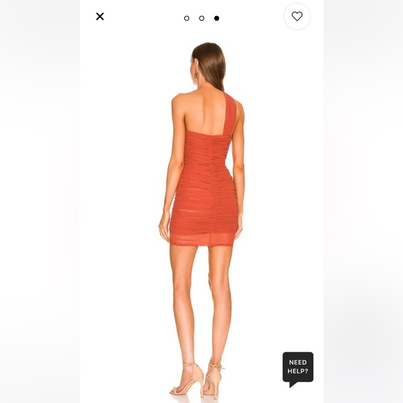 REVOLVE Ruched One-Shoulder Mini Dress by Michael Costello - Picture 2 of 8